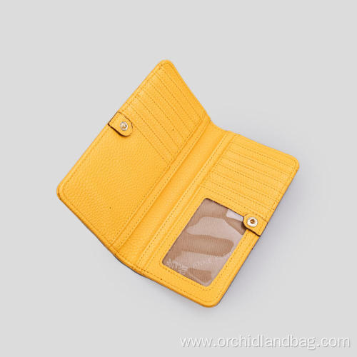 Yellow Buckle Money Ladies Wallet